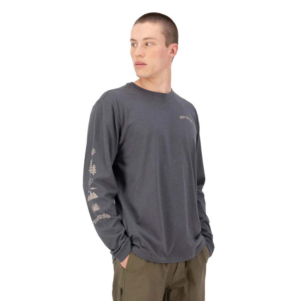 Mons Royale Men's Yonder Merino Organic Cotton Long Sleeve - Image 2
