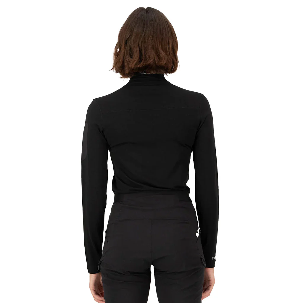 Mons Royale Women's Diversion Merino Mock Neck Jersey Long Sleeve - Image 3