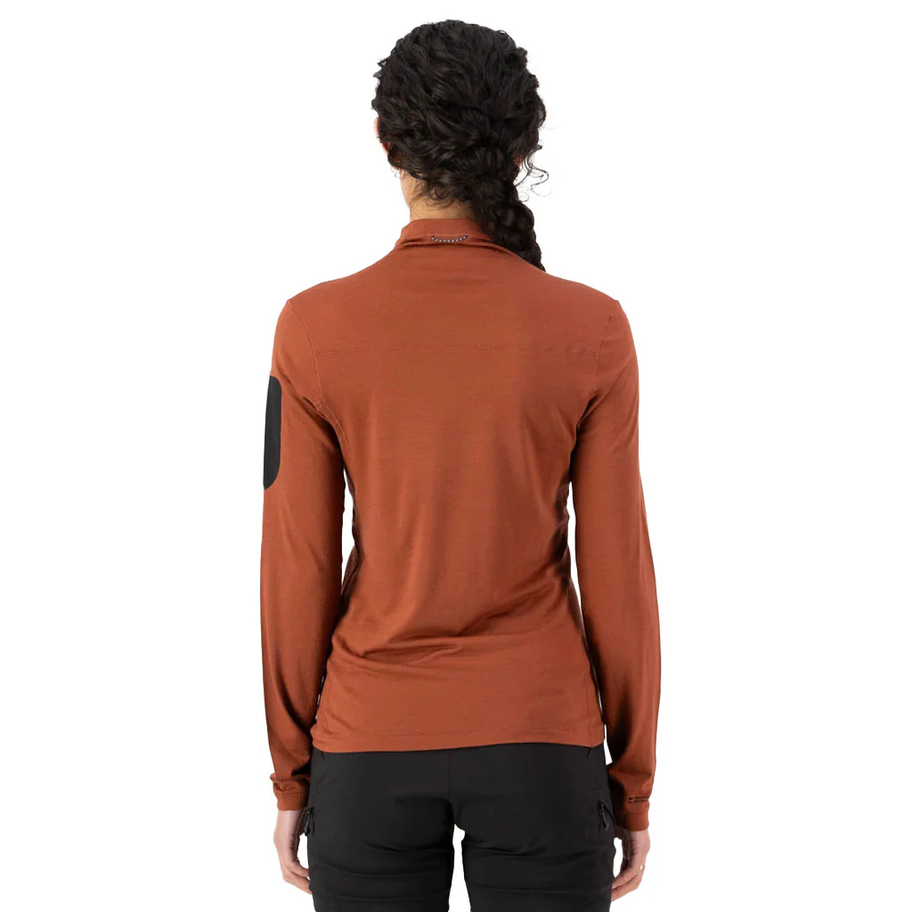 Mons Royale Women's Diversion Merino Mock Neck Jersey Long Sleeve - Image 6