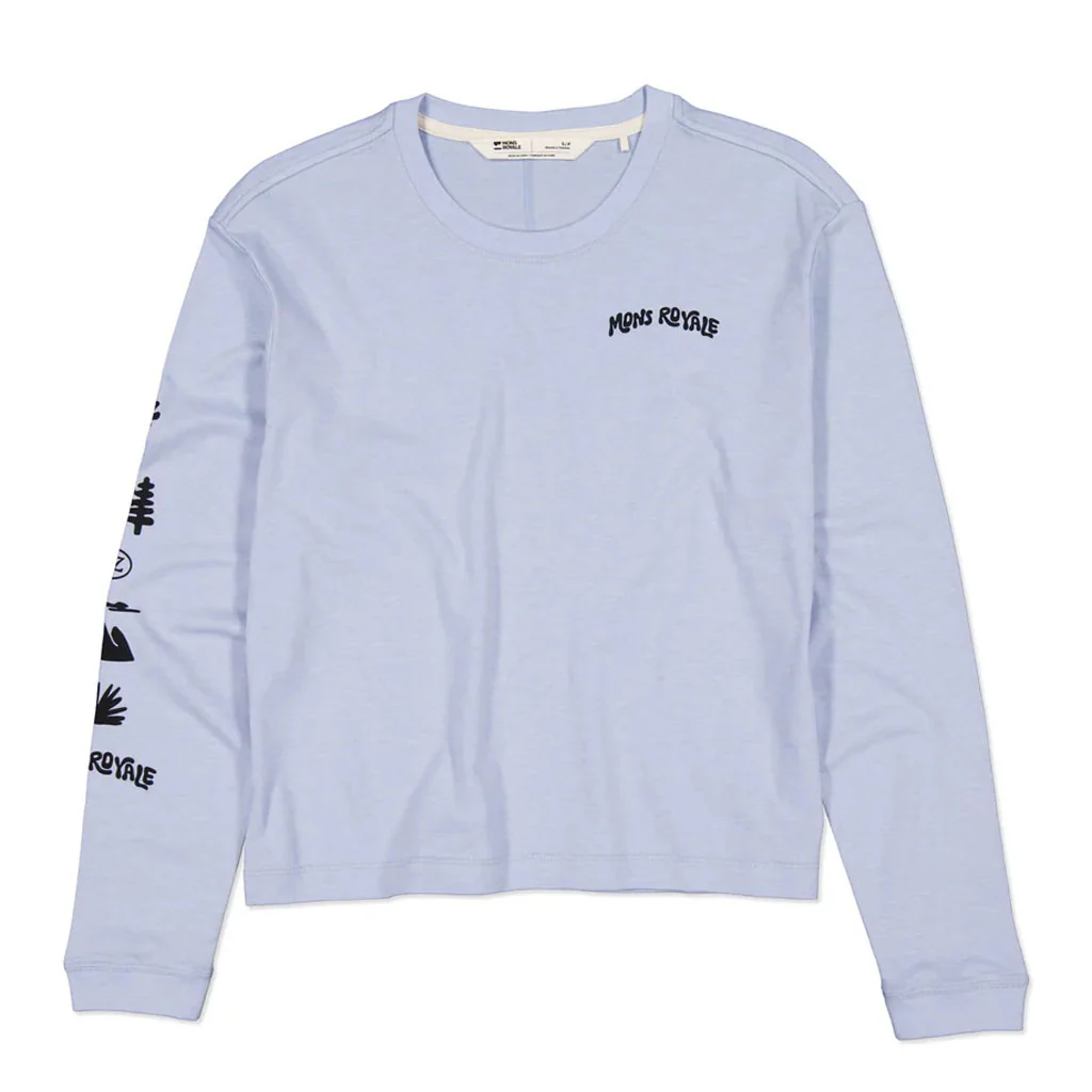 Mons Royale Women's Yonder Merino Organic Cotton Long Sleeve