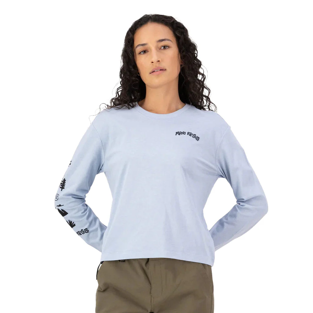 Mons Royale Women's Yonder Merino Organic Cotton Long Sleeve - Image 2