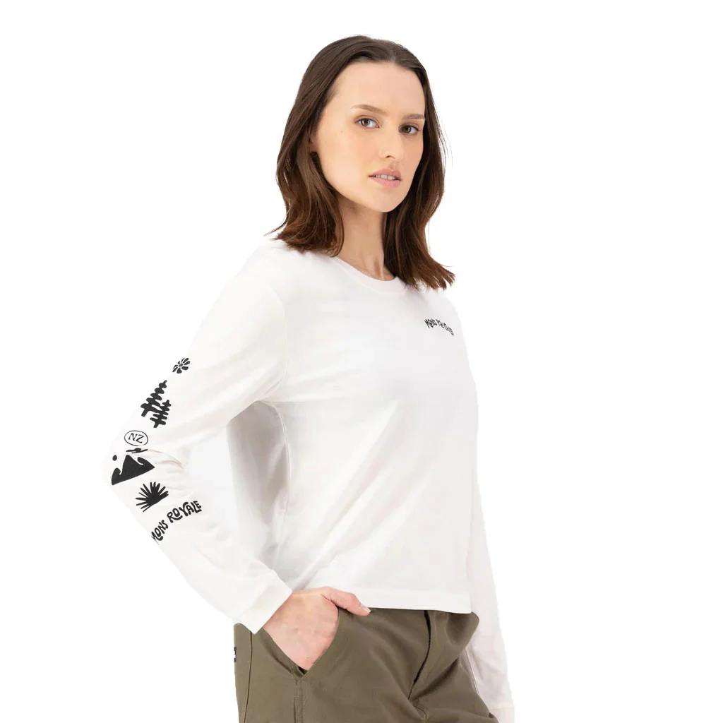 Mons Royale Women's Yonder Merino Organic Cotton Long Sleeve - Image 5