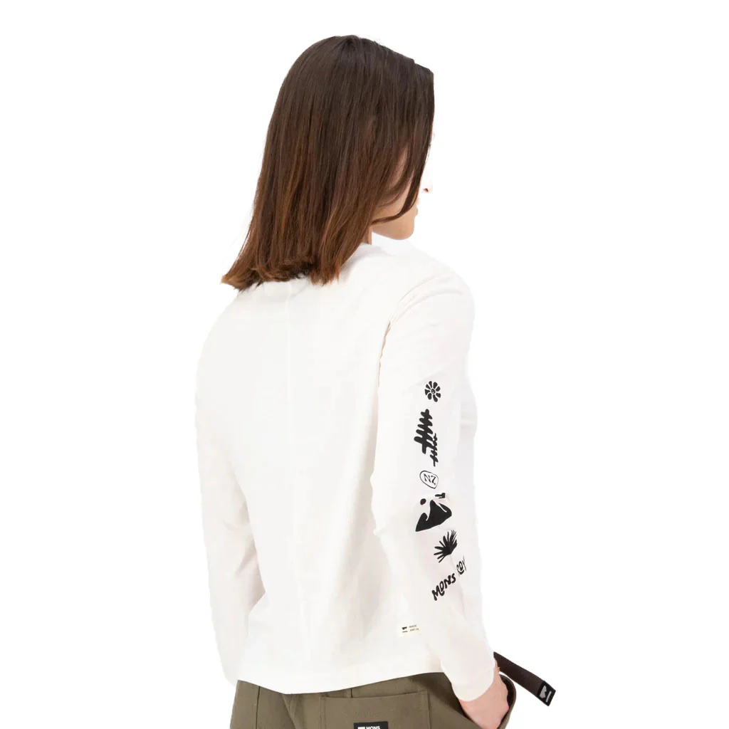 Mons Royale Women's Yonder Merino Organic Cotton Long Sleeve - Image 6