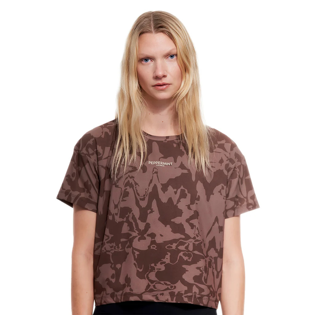 Peppermint Cycling Co. Backroads Crop Tee Women's