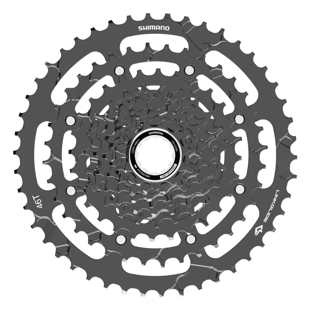 Shimano CS-LG400-9 CUES Linkglide 9-Speed Cassette - Image 3