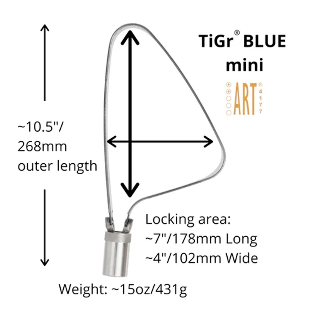 TiGr BL400 Blue Mini Lock w/Clip - Image 4