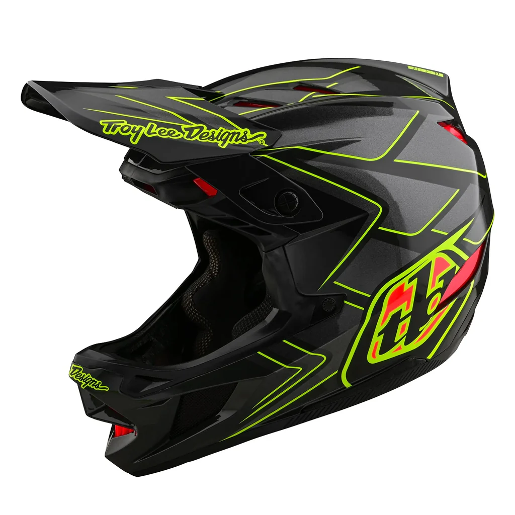 Troy Lee Designs D4 Composite Helmet w/MIPS - Ghostwing - Image 3
