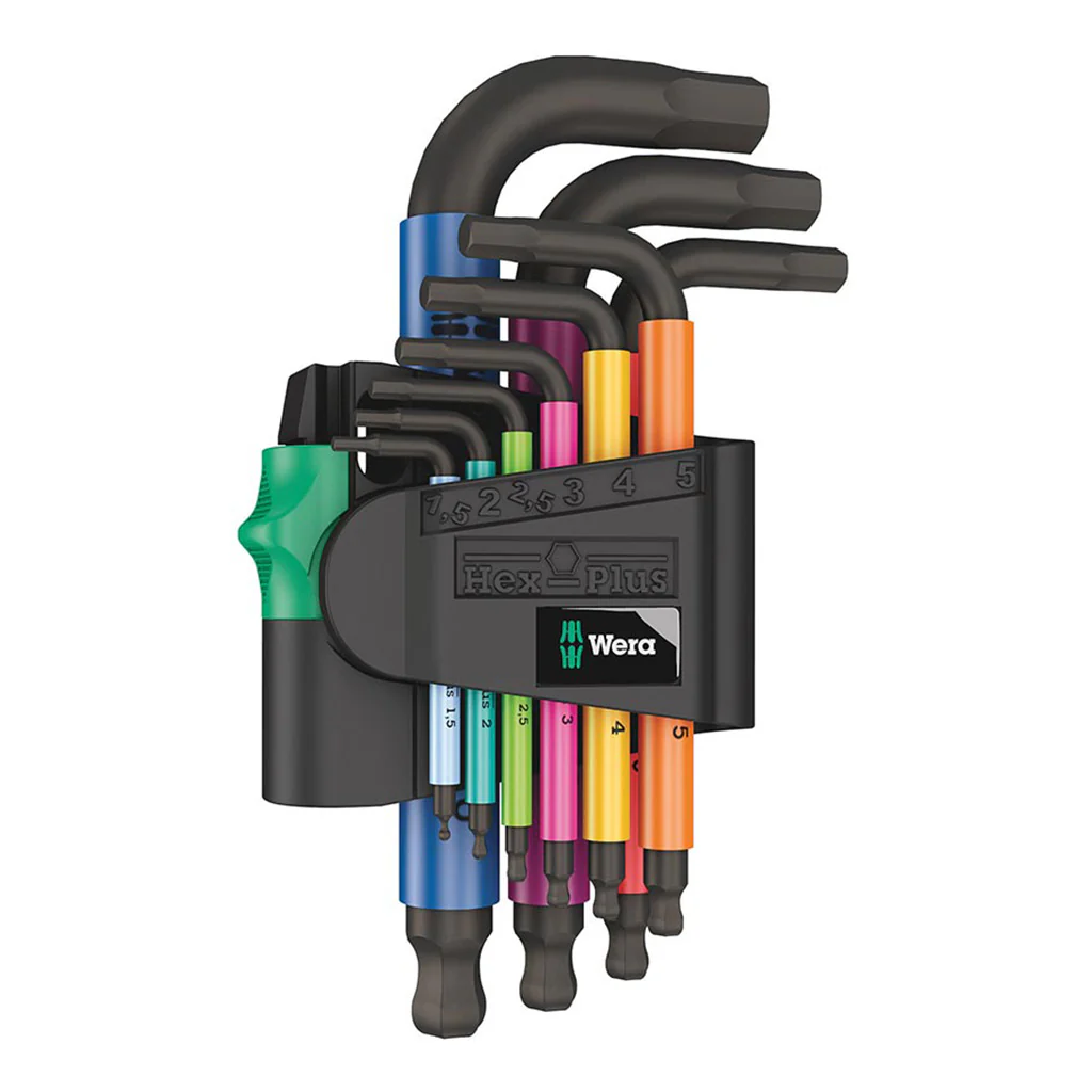 Wera Tools Multi Colour Metric Short Arm Hex Wrench (9 Pieces)