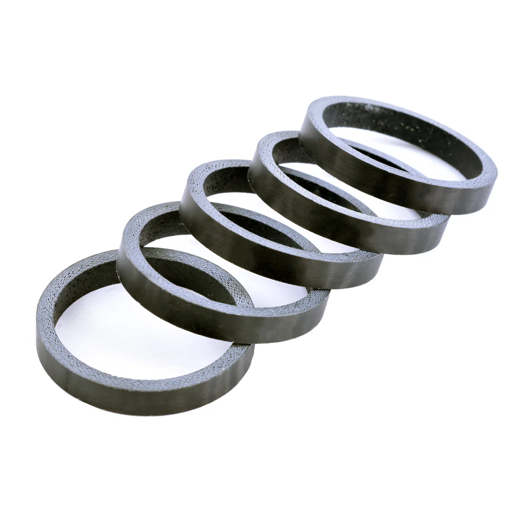 Wheels Manufacturing 1-1/8'' Matte Carbon Headset Spacer - Image 7