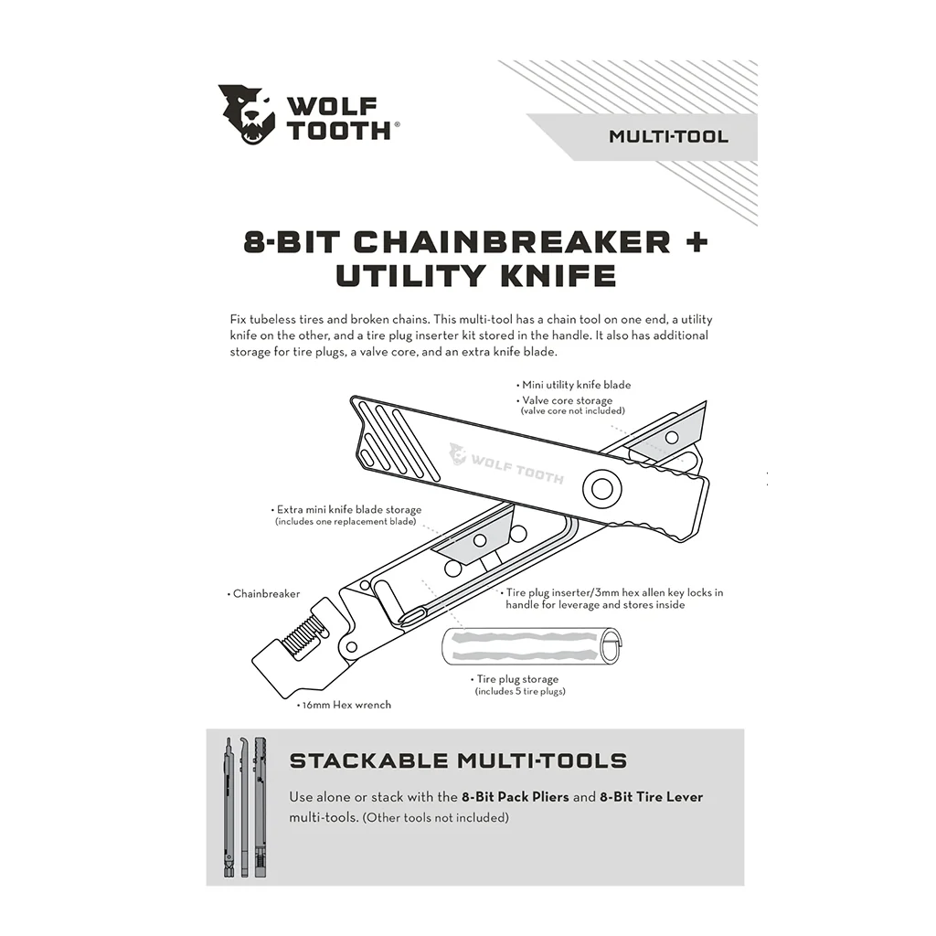Wolf Tooth Components 8-Bit Chainbreaker + Utility Knife - Image 9